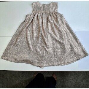 Tullabee Gold Sparkle Dress Girl's Size 3T Holiday Party Wedding Formal
